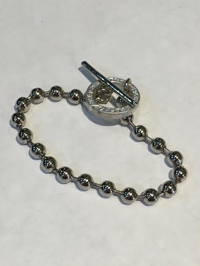 Silver Togel Ball Bracelet