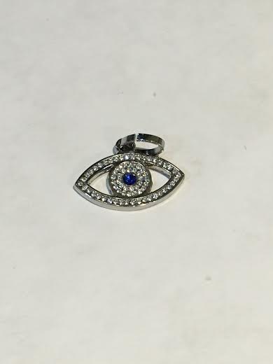 Stainless Silver Evil Eye Charm