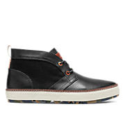 BEESON - leather w/wool insert - black